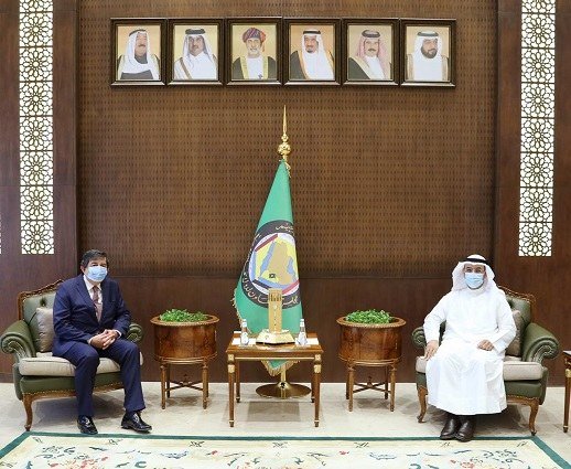 Nayef Al-Hajraf made the comments during a meeting with Erdogan Kok, the Turkish ambassador to Saudi Arabia in Riyadh. (GCC official website)