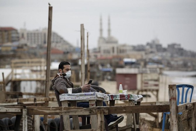 Gaza reported its first cases of COVID-19 in the general population on Monday, as authorities confirmed four infections at a refugee camp and security forces declared a full lockdown for 48 hours. (AFP/File Photo)