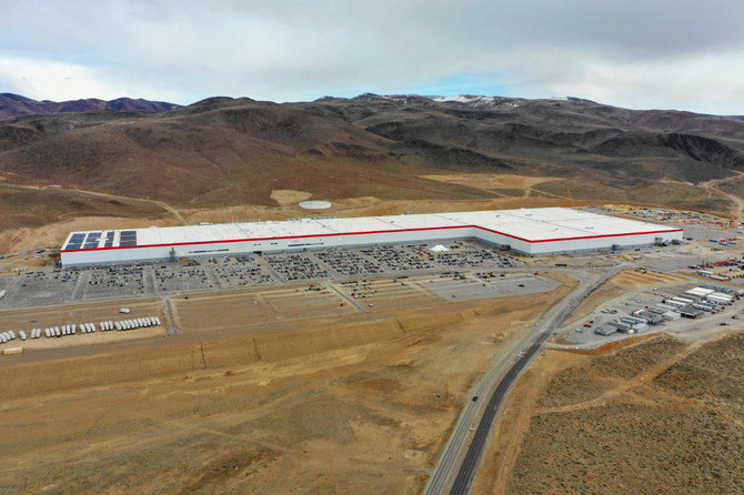 Aerial photo Tesla Gigafactory in Sparks, Nevada. (Shutterstock)