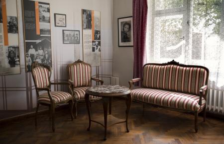 This handout photo provided by Chiune Sugihara Memorial Museum, shows a room in Chiune Sugihara memorial museum in Kaunas, Lithuania, Tuesday, May 12, 2020. (AP)