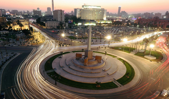 A general view shows Tahrir Square, after its renovation, following the outbreak of the coronavirus disease (COVID-19), in Cairo, Egypt July 13, 2020. (Reuters)