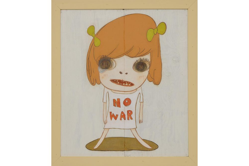 Nara’s exhibited work will be displayed until August 22, 2021. (Yoshitomo Nara)