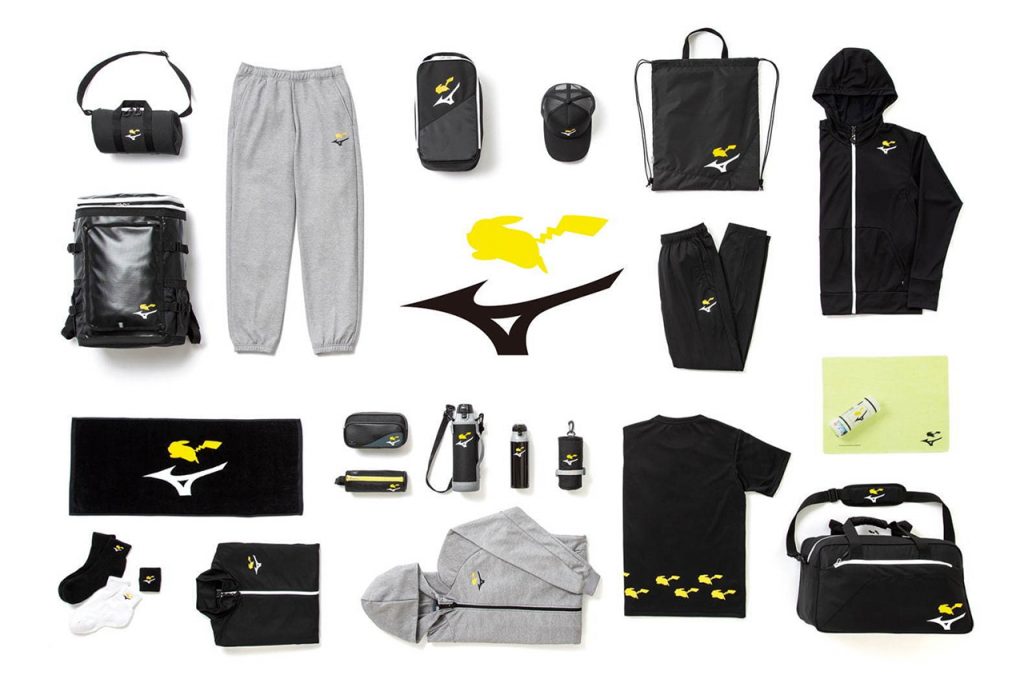 The Pokémon Company collaborated with Japanese sports equipment manufacturers Mizuno and Mikasads for a new capsule collection featuring Pikachu. (Pokémon)