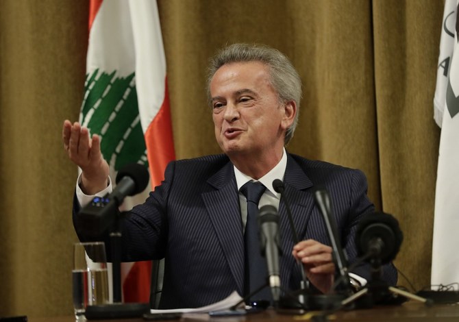 Riad Salameh told Arab News en Français he was in favor of the audit of the Banque du Liban (BDL) by experts from the Bank of France. (AFP/File)