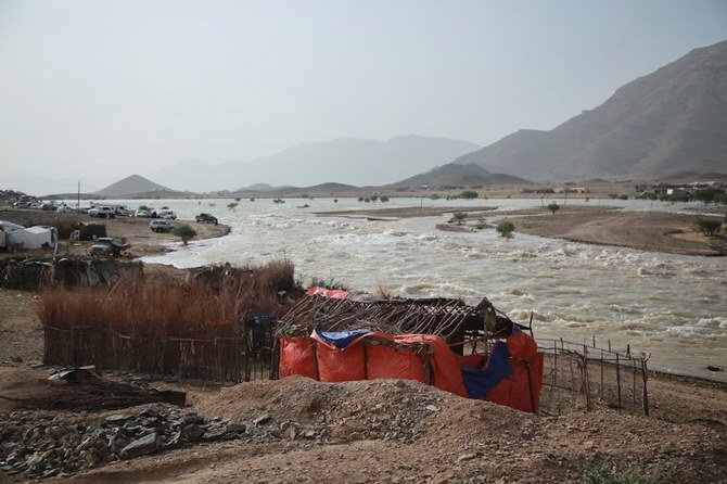 Flooding in Marib province earlier this month. Flash floods have killed at least 148 people. (AFP/File)
