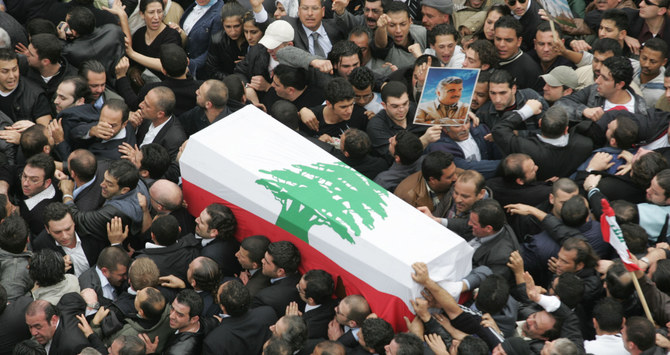 The killing of Hariri, who had close ties with the West and Arab Gulf states, was a seismic event in the region’s history. (AFP)