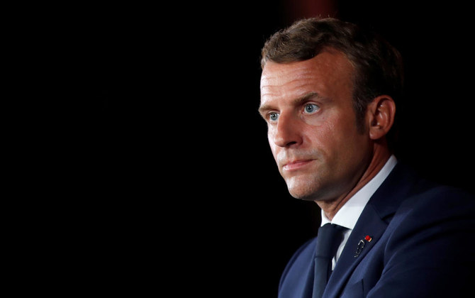 On his final night in Beirut, Macron announced he was heading to Baghdad. (File/Reuters)