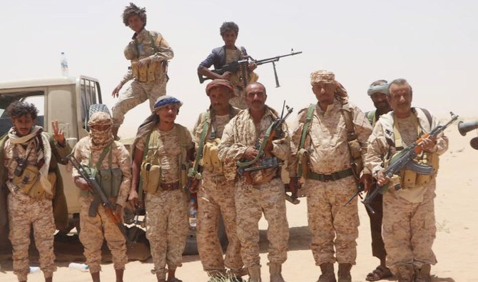 Yemeni soldiers take part in operations against Houthis in the northern province of Jawf. (Yemen Ministry of Defense)