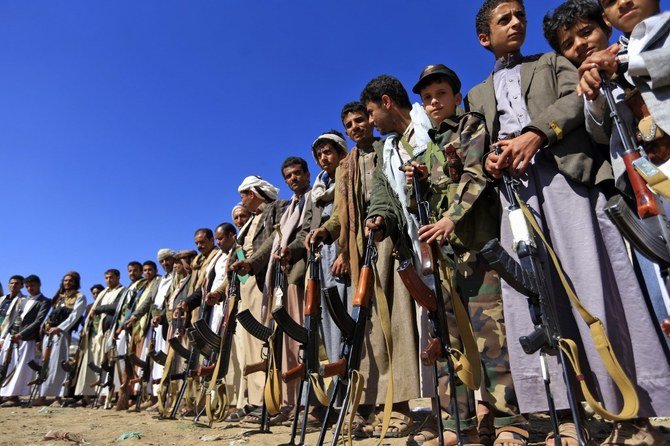 The rights group likewise said that children were being forcefully recruited to the Houthi’s armed group. (File/AFP)
