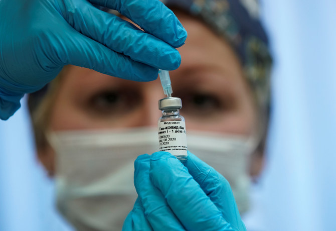 A nurse prepares Russia's
