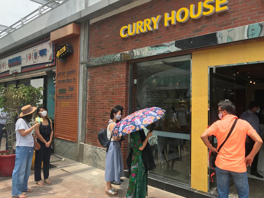 On its opening day, there was a queue in front of the outlet during lunch hour. (Supplied)