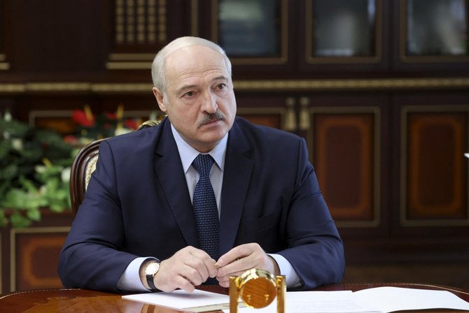 Belarusian President Alexander Lukashenko attends a meeting in Minsk, Belarus. (AP/file)