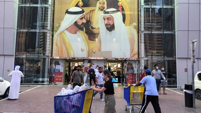 Dubai Economy, in cooperation with the Dubai Tourism Department, said it had closed one cafe and issued seven violations and five warnings to several other establishments for not abiding by the precautionary measures. (File/Reuters)