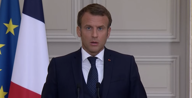 At a rare news conference devoted to Lebanon, Macron said the political elite had decided 