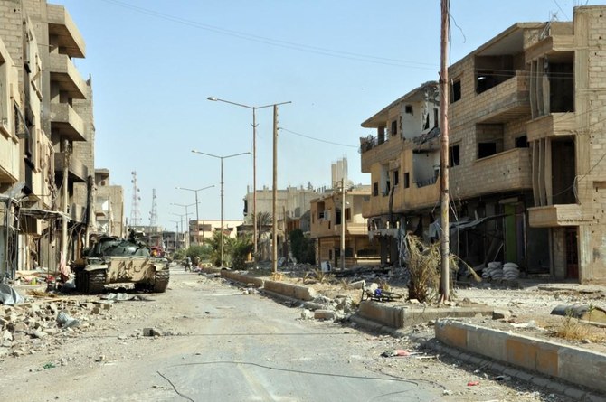 The paramilitary fighters were killed outside the city of Mayadeen, Syria. (File/AFP)