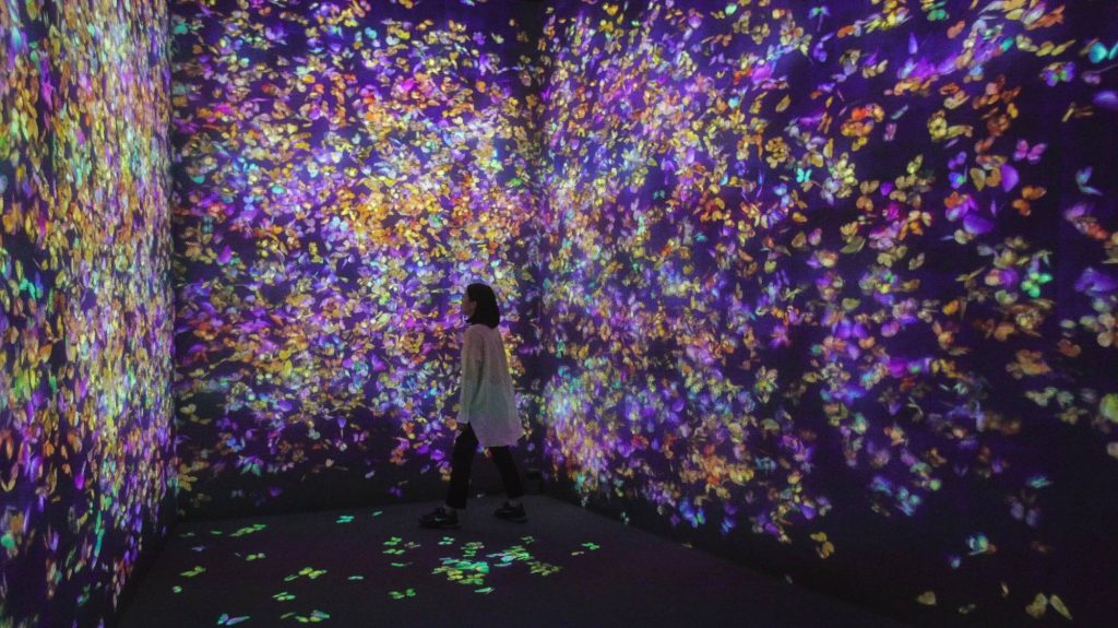 Japan’s TeamLab looks to explore the world “beyond borders,” merging both arts and technology to create their Borderless exhibitions around the world. (Via TeamLab/Supplied)