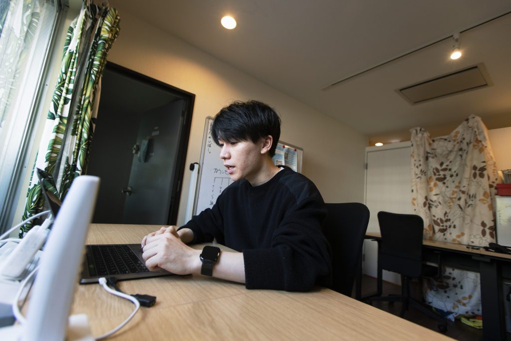 Koki Ozora, a college student who started a nonprofit called