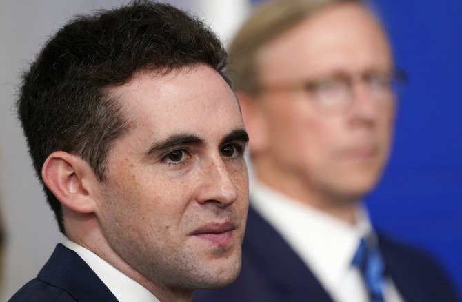 US Middle East envoy Avi Berkowitz during a press briefing on the agreement between Israel and the UAE at the White House in Washington, D.C., U.S., Aug. 13, 2020. (Reuters)