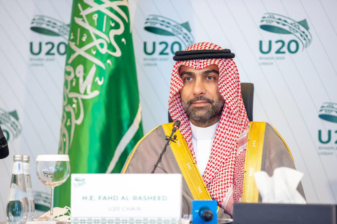 U20 Chair Fahd Al Rasheed during the U20 Mayors Summit. (Photo courtesy: @Urban20Riyadh)