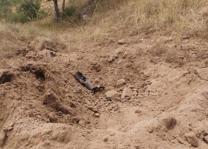 A missile launched by the Houthi militia in Yemen landed on Sunday in Jazan, southwestern Saudi Arabia.