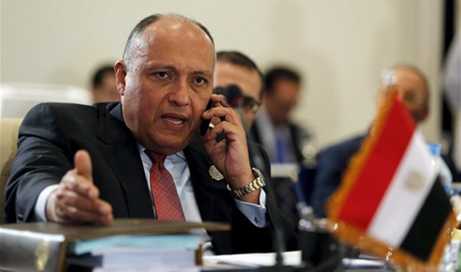 Egyptian Foreign Minister Sameh Shoukry. (Reuters)