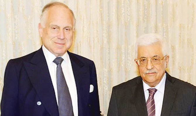 World Jewish Congress President Ronald Lauder met with Palestinian President Mahmoud Abbas in Ramallah on Saturday. (Photo/Supplied)