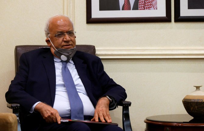 Palestinian chief negotiator Saeb Erekat underwent a lung transplant in the United States in 2017. (Reuters/File)