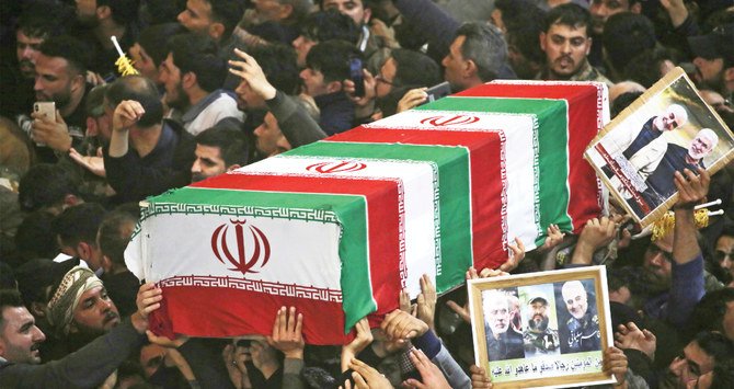 The survey showed opinion in the Arab world overall is divided on the regional impact of the killing of Iranian military commander Qassem Soleimani. AFP WASHINGTON, DC - September 29: President Trump, en route to Cleveland for the first televised debate with opponent Joe Biden, gestures to reporters as he departs the White House, in Washington, DC on September 29. (Photo by Bill O’Leary/The Washington Post via Getty Images)