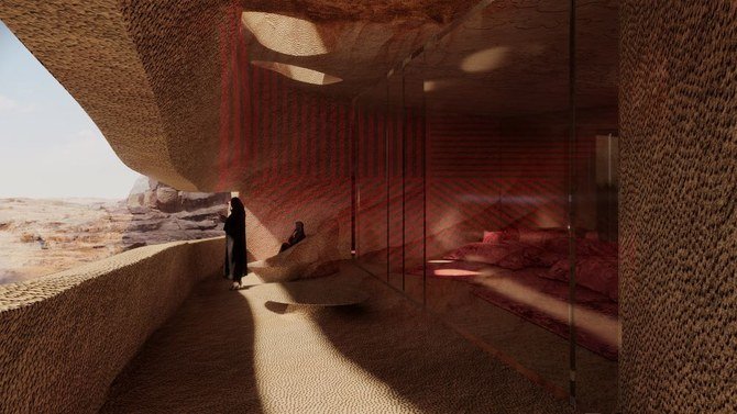 Above, the new concept designs for the Sharaan by Jean Nouvel. (The Royal Commission for AlUla)