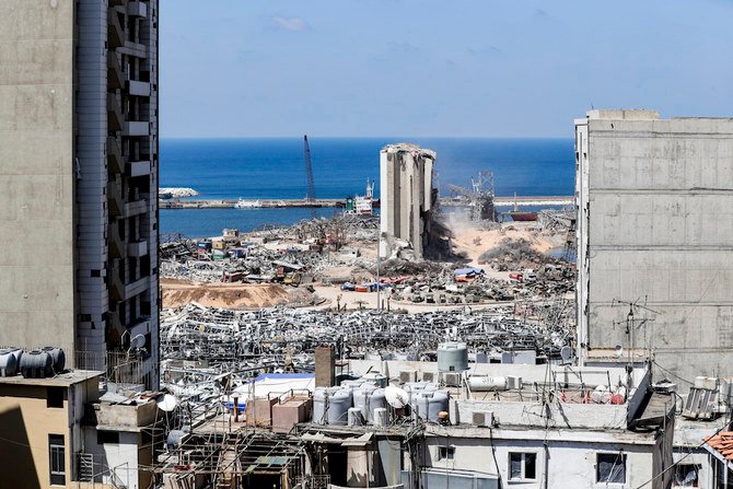 The Sheffield University report put the Beirut blast, which tore through the Lebanese capital and killed more than 190 people on Aug. 4, at one-twentieth the strength of the atomic bomb dropped on Hiroshima in 1945. (AFP/File Photo)