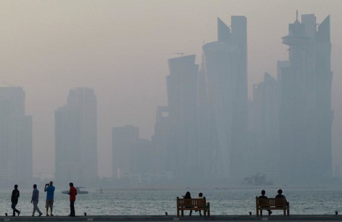 The corniche in Doha, Qatar, June 15, 2017. (Reuters)