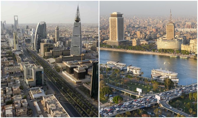 Trade exchange between Egypt and Saudi Arabia totalled about $6.8 billion in 2019, a slight drop on the $7.1 billion figure recorded the previous year, according to a government report issued in Cairo. (AFP/Shutterstock/File Photo)