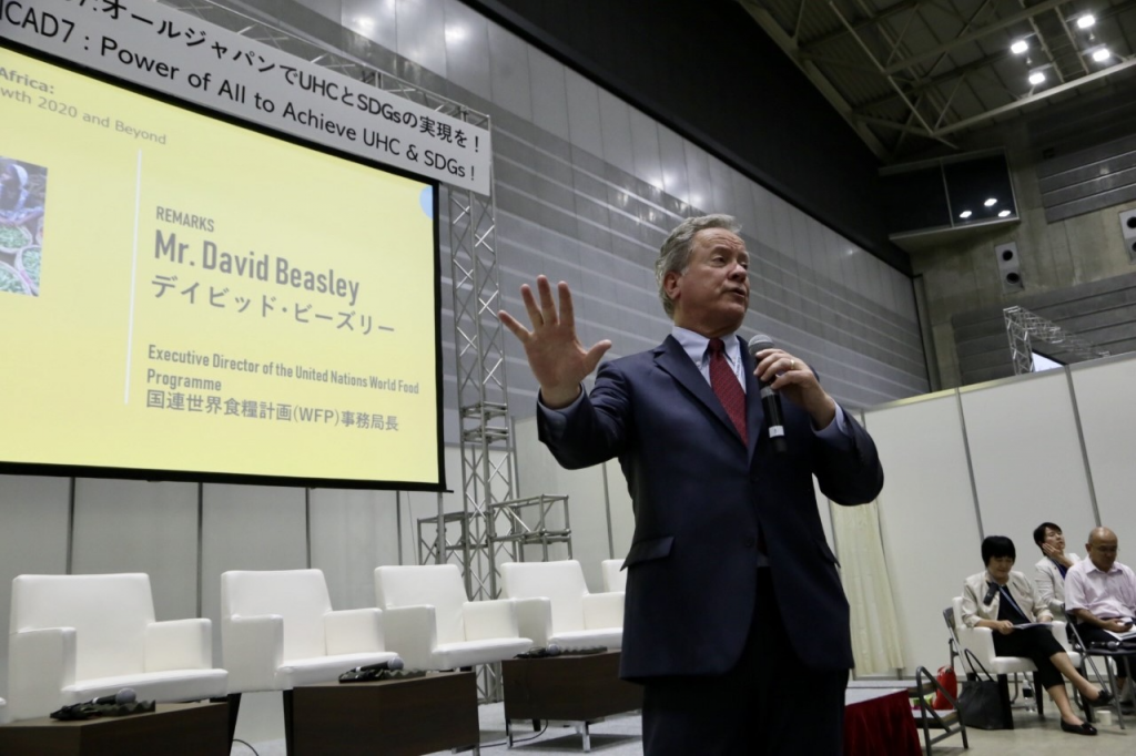 David Beasley chief of the World Food Program during Ticad 2019 at Yokohama, Japan. (Arab News Japan)