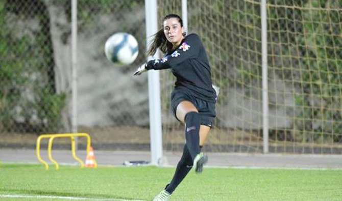 Hala Mansouri says she has been playing football since childhood. (Supplied)