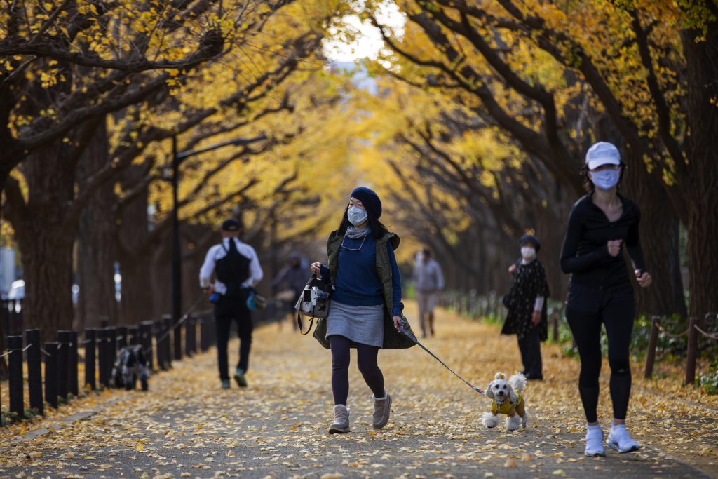 The test will cover 3,000 people aged 20 or older each in Tokyo and Osaka, Miyagi, Aichi and Fukuoka prefectures. (AP)