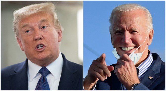 Donald Trump is seeking to continue his presidency for another four years. His Democratic challenger, 77-year-old Joe Biden is hoping to unseat him. (AFP)