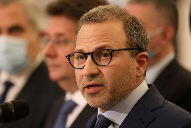 Gebran Bassil, head of the Free Patriotic movement, and is also a former foreign minister. (File/Reuters)