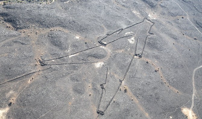 There are an estimated 917 kites around Khaybar built in varying shapes and sizes and some dating back to between the fifth and seventh centuries B.C. They resemble gates, triangles, kites, bull’s eyes, and keyholes. (Photos by Moath Alofi)