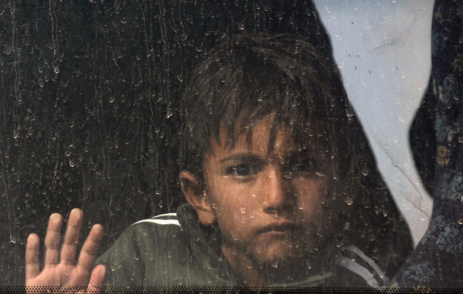 The Habbaniyah Tourist Camp, a former luxury resort used to house Iraqis fleeing the Daesh group, closed this week as part of a sudden government push to shutter dozens of displacement camps by the end of the year. (AFP)