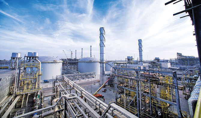 Saudi Aramco’s Wasit Gas Plant. Experts believe that Hydrogen could help the world reduce CO2 by making conventional hydrocarbon fuels sustainable. Aramco recently completed a blue ammonia supply chain demonstration. (Reuters/File)