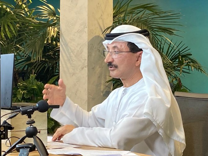 DP World Group Chairman Sultan Ahmed bin Sulayem addressed the House of Commons and the House of Lords about trade investment after the UK exits the European Union. (Twitter/@DXBMediaOffice)