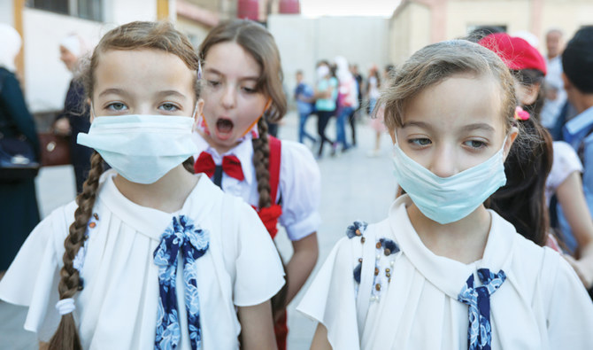 The UN children’s agency has raised an alarm about the risks the coronavirus pandemic poses to youngsters’ physical health in the region. (File/AFP)