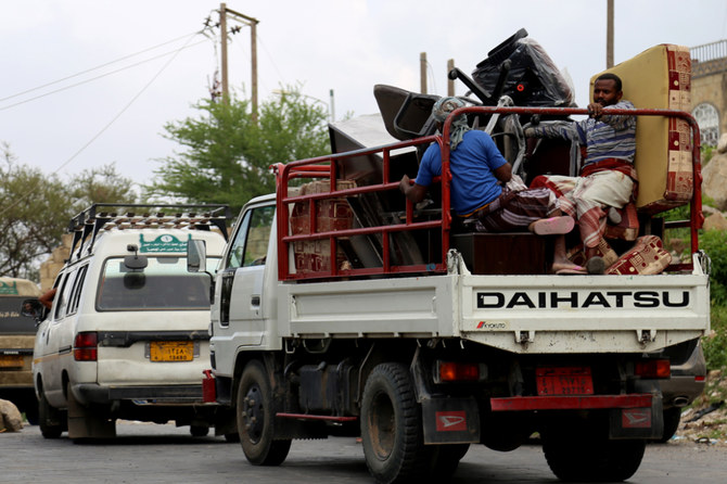 The latest fighting outside Marib has pushed the number of displaced people in the city to 1.2 million since early 2015. (File/AFP)