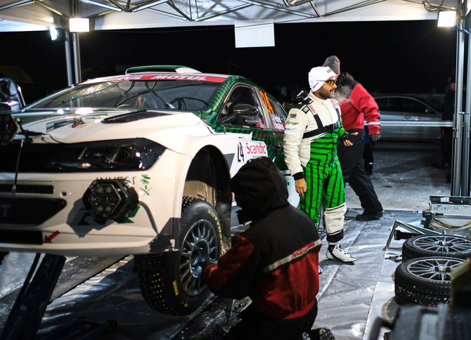 The driving experience is unparalleled in Lapland, where you have such vast lands and frozen lakes that can allow you to really test your skills and driving abilities safely and without any trouble, said Saudi rally driver Rakan Al-Rashed. (Supplied)