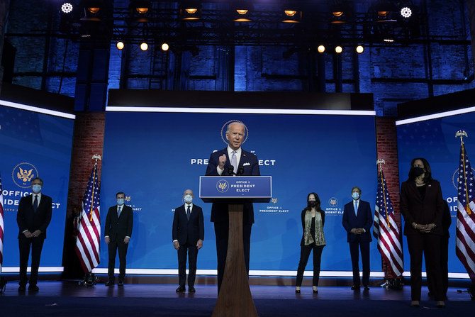President-elect Joe Biden and Vice President-elect Kamala Harris introduce their nominees and appointees to key national security and foreign policy posts on Tuesday. (AP)