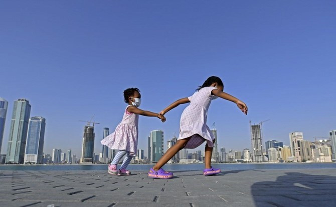 Dubai’s health regulator says children aged between 3-16 could now be tested for COVID-19 by providing a saliva sample instead of the widely used nasal swab. (AFP file photo)