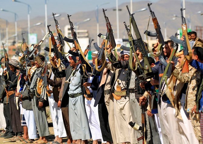 Military experts said that it shows Hezbollah is actively propping up the Houthis despite rebel denials. (AFP/File)