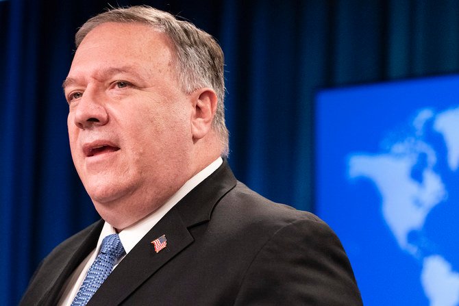 In this Nov. 10, 2020, file photo Secretary of State Mike Pompeo speaks during media briefing at the State Department in Washington. (AP)