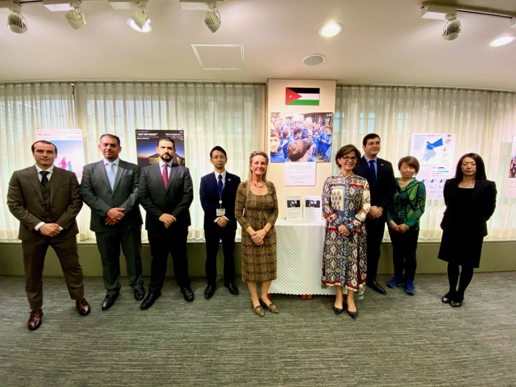 The Exhibition is jointly coordinated by the Embassy of Jordan, UNHCR and Japan International Copperation Agency (JICA.) (Arab News Japan)