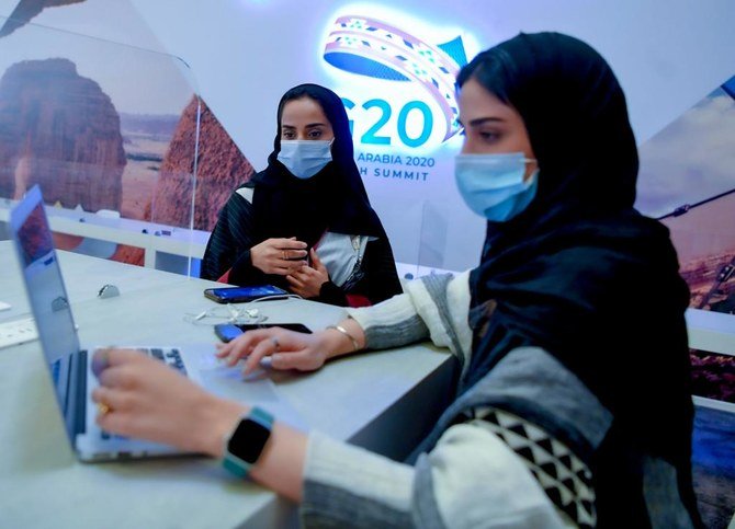 A working area, at the G20 International Media Center. (AN Photo/Basheer Saleh)